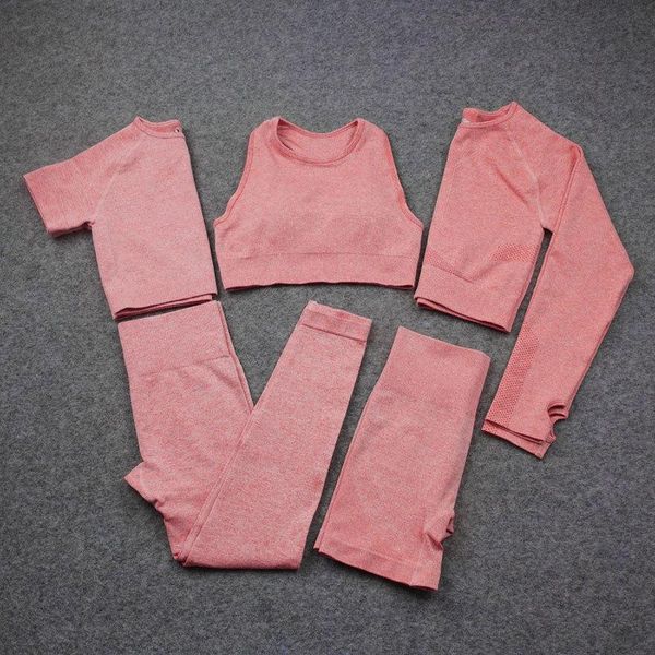 yoga outfits 5pcs seamless set workout sportswear gym clothing fitness shorts sleeve crop high waist leggings sport bra sports suits, White;red
yoga outfits 5pcs seamless set workout sportswear gym clothing fitness shorts sleeve crop high waist leggings sport bra sports suits, White;red
