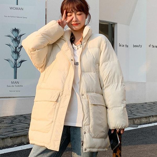 women's down & parkas women oversized coat solid soft cotton padded jackets female loose double pockets 2021 autumn winter jacket, Black
women's down & parkas women oversized coat solid soft cotton padded jackets female loose double pockets 2021 autumn winter jacket, Black