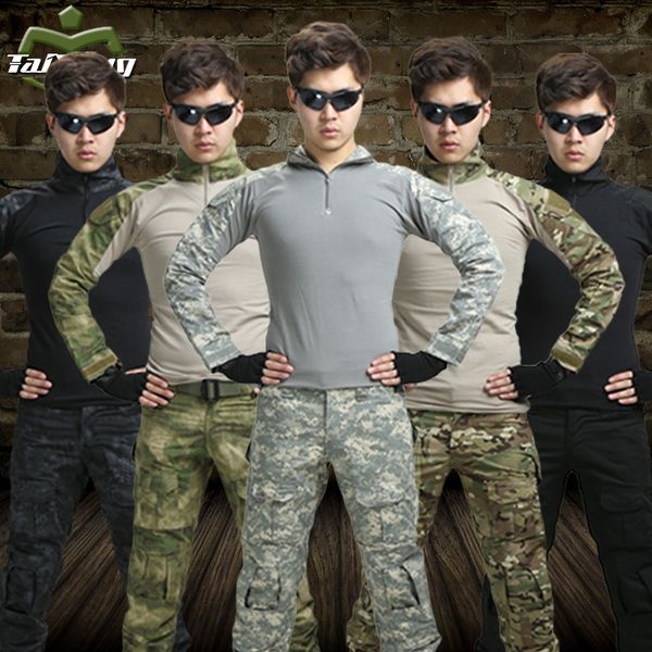 11 colors hunting clothing airsoft camouflage tactical jacket set unfirom paintball equipment clothing combat tactical jacket sets, Black;green
11 colors hunting clothing airsoft camouflage tactical jacket set unfirom paintball equipment clothing combat tactical jacket sets, Black;green