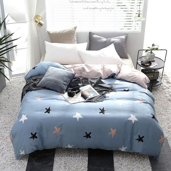 1 piece colored stars pattern duvet cover with zipper cotton quilt or comforter or case pastoral printing queen
1 piece colored stars pattern duvet cover with zipper cotton quilt or comforter or case pastoral printing queen