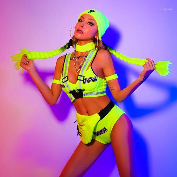 bar performance clothing fluorescent yellow bikini suit nightclub female singer dj pole clothes jazz dance costume dl60201, Black;red
bar performance clothing fluorescent yellow bikini suit nightclub female singer dj pole clothes jazz dance costume dl60201, Black;red