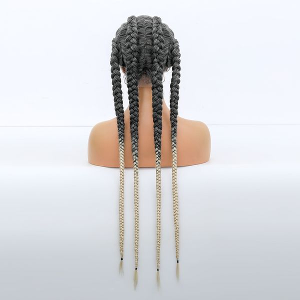 costume accessories new braided lace front wig synthetic wigs for black women 36 inch 4 long box braid wig with baby hair 360, Silver
costume accessories new braided lace front wig synthetic wigs for black women 36 inch 4 long box braid wig with baby hair 360, Silver