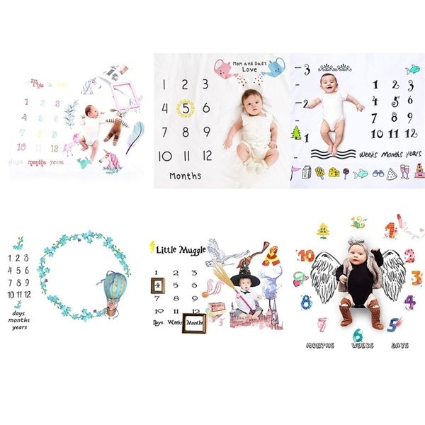 baby monthly milestone blanket swaddling newborn pgraphy swaddle blanket cute baby rug soft baby play mat y201009
baby monthly milestone blanket swaddling newborn pgraphy swaddle blanket cute baby rug soft baby play mat y201009