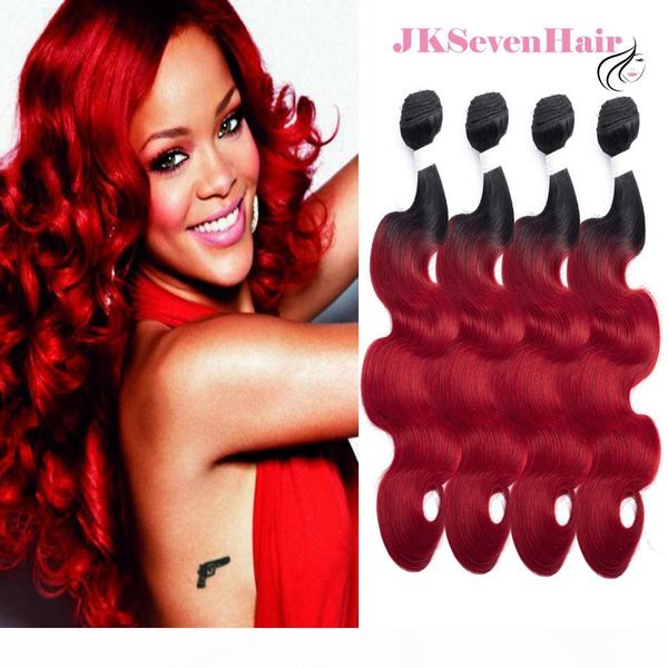 body wave dark root ombre red brazilian virgin hair extensions 4 bundles 1b red indian malaysian peruvian hair wefts with thick tail, Black
body wave dark root ombre red brazilian virgin hair extensions 4 bundles 1b red indian malaysian peruvian hair wefts with thick tail, Black