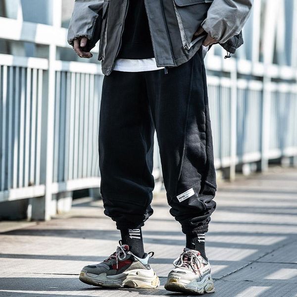casual pants men's loose wild plus velvet thickened harem pants solid color stitching drawstring drawstring overalls, Black
casual pants men's loose wild plus velvet thickened harem pants solid color stitching drawstring drawstring overalls, Black