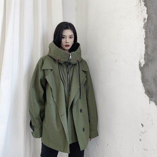 lanmrem women autumn new oversizae green black jackets personality niche multi-level hooded trendy military style jacket yj977 201026, Black;brown
lanmrem women autumn new oversizae green black jackets personality niche multi-level hooded trendy military style jacket yj977 201026, Black;brown