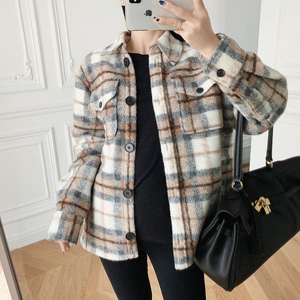 2021 new feminino inverno nova camisa xadrez gola solto tecido de l longa lapela nico breasted moda feminina jaqueta y68 2lvx, Black
2021 new feminino inverno nova camisa xadrez gola solto tecido de l longa lapela nico breasted moda feminina jaqueta y68 2lvx, Black
