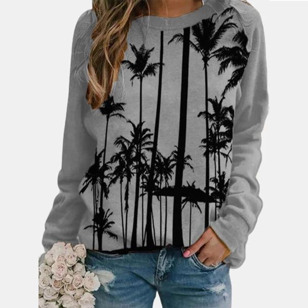 women's hoodies & sweatshirts klv autumn winter print long sleeve plus size o-neck casual pullover 2021 fashion clothes, Black
women's hoodies & sweatshirts klv autumn winter print long sleeve plus size o-neck casual pullover 2021 fashion clothes, Black