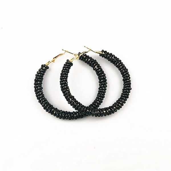 earring golden fadhion color colorful bohemia hoop with rice bead decoration simple circle earrings for women girls, Silver
earring golden fadhion color colorful bohemia hoop with rice bead decoration simple circle earrings for women girls, Silver