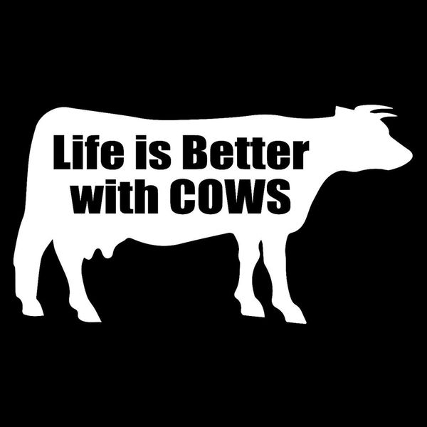 life is better with cows fashion car-styling car sticker waterproof sunscreen decal vinyl,13cm*7cm
life is better with cows fashion car-styling car sticker waterproof sunscreen decal vinyl,13cm*7cm