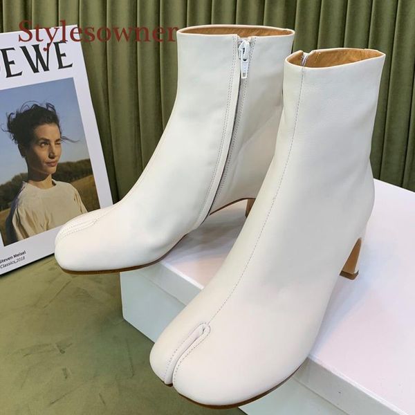 boots white split toe woman short genuine leather round med mid-calf spring autumn fashion 2021 shoes, Black
boots white split toe woman short genuine leather round med mid-calf spring autumn fashion 2021 shoes, Black