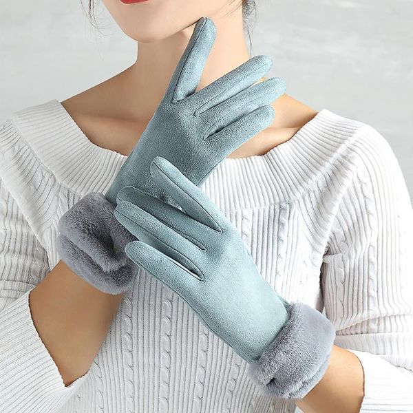 women' mittens women' winter solid color fleece thickened gloves with t-ouch screen for index finger fingerless gloves, Blue;gray
women' mittens women' winter solid color fleece thickened gloves with t-ouch screen for index finger fingerless gloves, Blue;gray