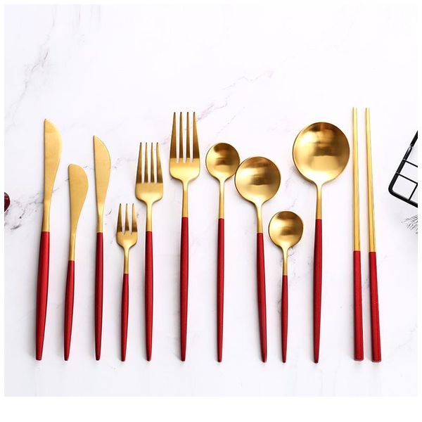 4pcs red gold cutlery set stainless steel food tableware set home steak knife fork coffee spoon teaspoon upscale dinner jllwyh
4pcs red gold cutlery set stainless steel food tableware set home steak knife fork coffee spoon teaspoon upscale dinner jllwyh