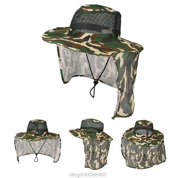 men women camouflage floppy bucket hat with mesh neck flap protector outdoor hiking fishing wide brim boonie cap d02 12 dropship, Blue;gray
men women camouflage floppy bucket hat with mesh neck flap protector outdoor hiking fishing wide brim boonie cap d02 12 dropship, Blue;gray