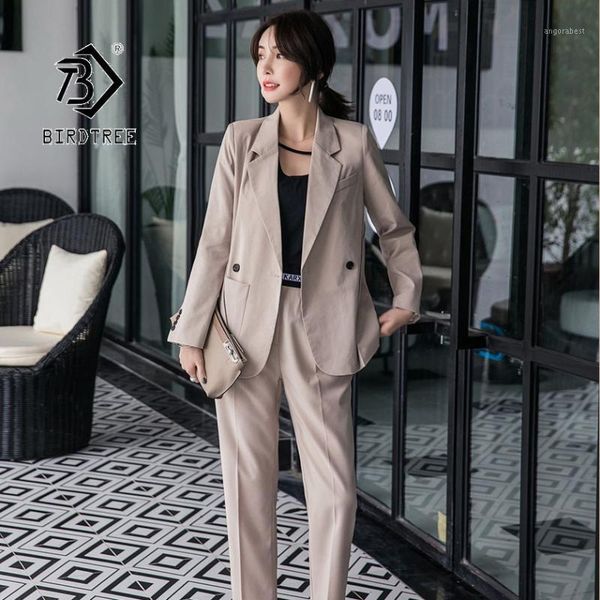 2020 autumn new women's blazer suits notched double-breasted long sleeve elastic waist simple formal fashion elegant s96809d1, White
2020 autumn new women's blazer suits notched double-breasted long sleeve elastic waist simple formal fashion elegant s96809d1, White