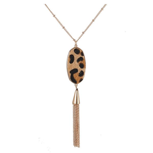tassel jewelry geometry horse hair leopard pendant long necklace women's bead chain necklace sweater chain, Silver
tassel jewelry geometry horse hair leopard pendant long necklace women's bead chain necklace sweater chain, Silver
