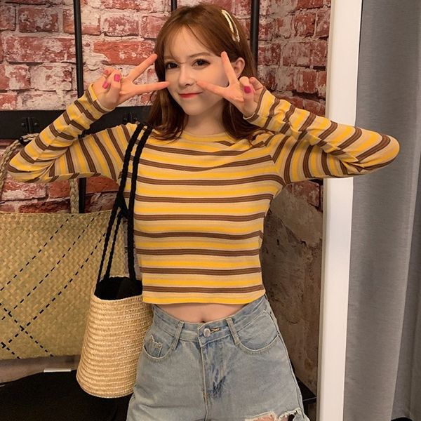 women korean style blouse long sleeved all-match slim shirt collar sweater, White;black
women korean style blouse long sleeved all-match slim shirt collar sweater, White;black