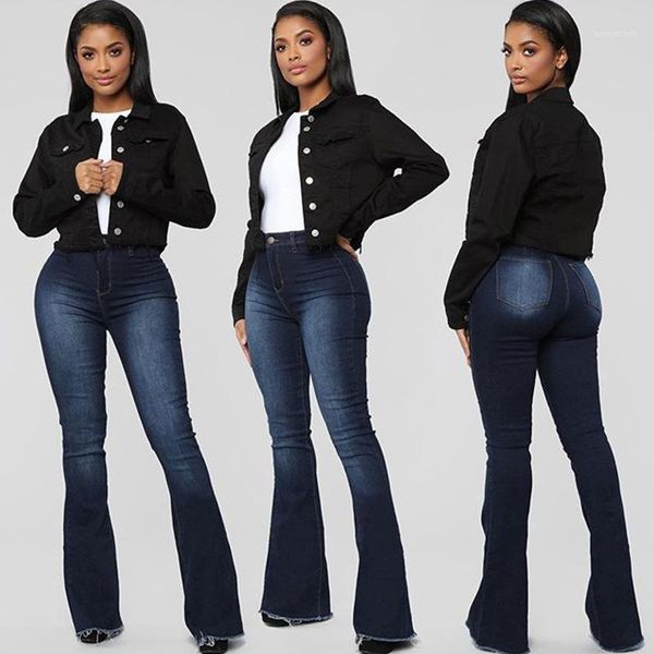 women's jeans spring and summer elastic high waisted women flare pants full length mom blue black women1
women's jeans spring and summer elastic high waisted women flare pants full length mom blue black women1