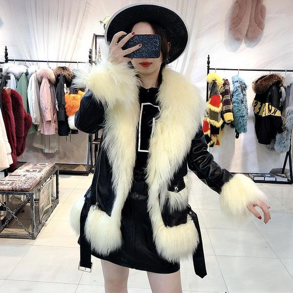 real sheep fur collar genuine leather jacket sheepskin coat female autumn winter coat women clothes 2020 korean zt50641, Black
real sheep fur collar genuine leather jacket sheepskin coat female autumn winter coat women clothes 2020 korean zt50641, Black