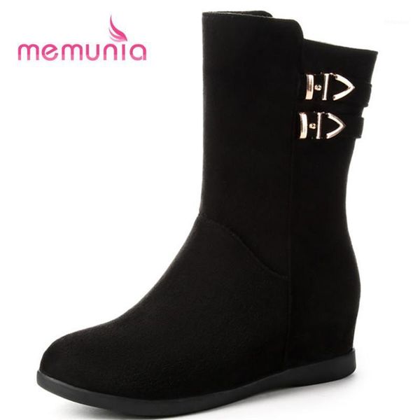 boots memunia 2021 ankle height increasing women punk metal decoration fashion med heels plus size 33-431, Black
boots memunia 2021 ankle height increasing women punk metal decoration fashion med heels plus size 33-431, Black