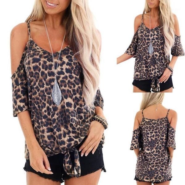 fashion leopard knot blouse shirt off shoulder strap casual summer ladies female women short sleeve shirt blusas1, White
fashion leopard knot blouse shirt off shoulder strap casual summer ladies female women short sleeve shirt blusas1, White