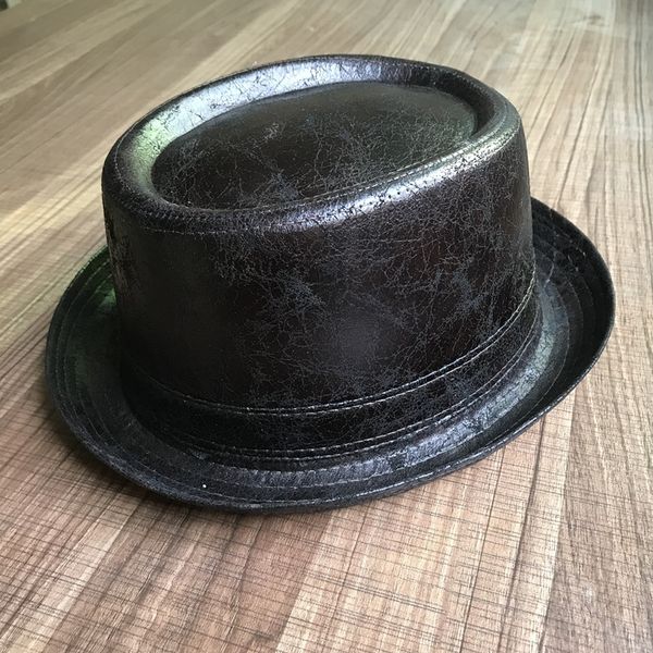 100% leather pork pie fedora men boater flat for gentleman dad porkpie gambler hat big 4size t200508, Blue;gray
100% leather pork pie fedora men boater flat for gentleman dad porkpie gambler hat big 4size t200508, Blue;gray