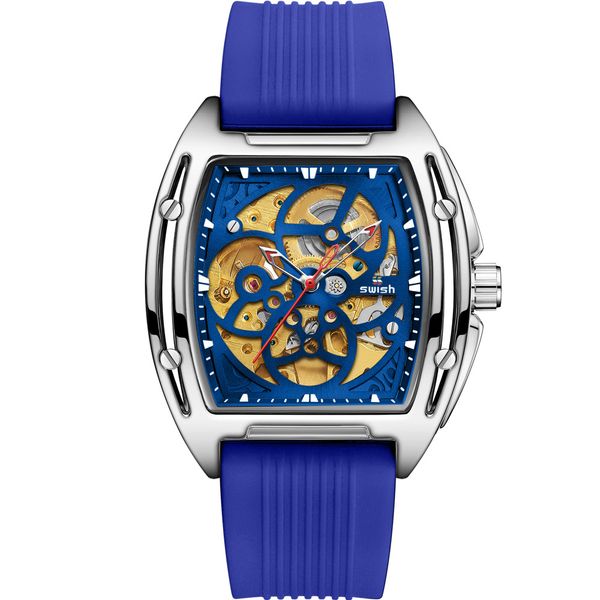 multifunctional leisure full-automatic hollow through explosive silicone tape mechanical watch men's watch, Slivery;brown
multifunctional leisure full-automatic hollow through explosive silicone tape mechanical watch men's watch, Slivery;brown