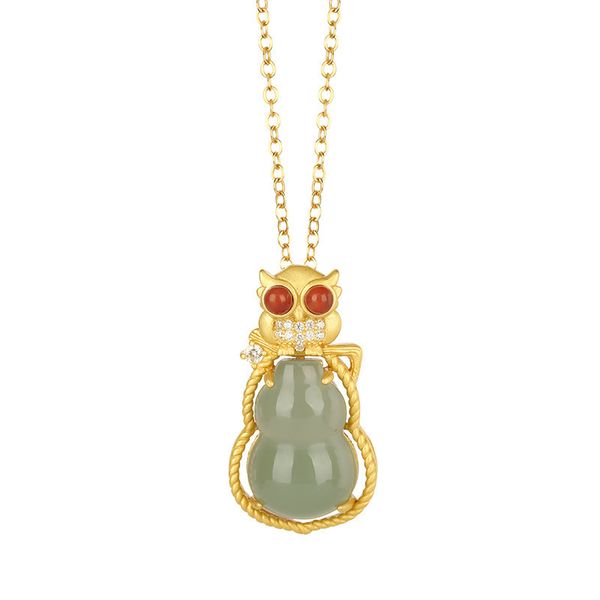 silver-plated gold-encrusted s925 hetian legal gray jade pissed off southern gourd red monkey glasses all-match bush necklace l320
silver-plated gold-encrusted s925 hetian legal gray jade pissed off southern gourd red monkey glasses all-match bush necklace l320