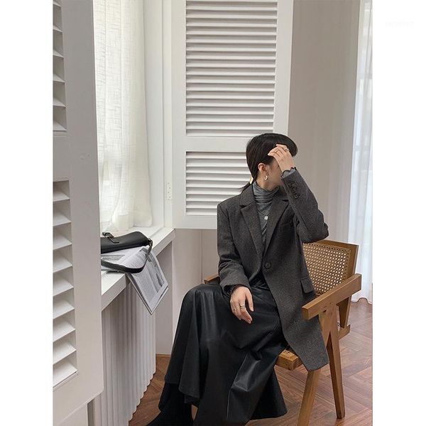 women's two piece pants suit lax female temperament of restoring ancient ways is han edition cultivate morality wool pure color small s, White
women's two piece pants suit lax female temperament of restoring ancient ways is han edition cultivate morality wool pure color small s, White