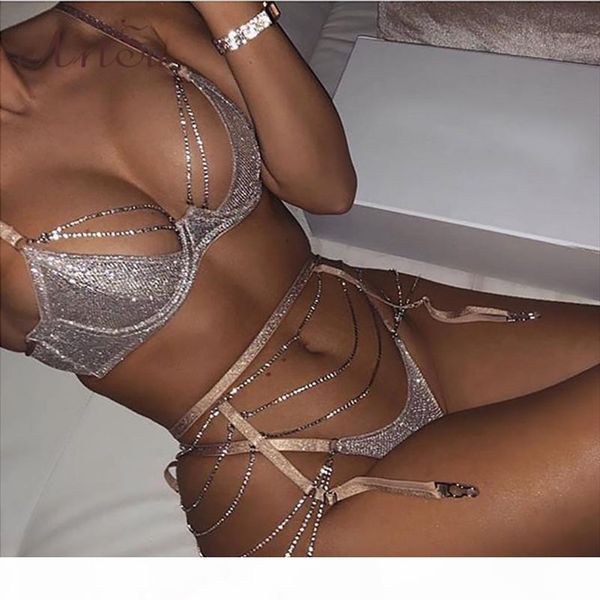 artsu 2019 rhinestone lingerie set 3 pieces bra and panty set sleeveless backless briefs set intimates sparkling assu60406, Gray
artsu 2019 rhinestone lingerie set 3 pieces bra and panty set sleeveless backless briefs set intimates sparkling assu60406, Gray