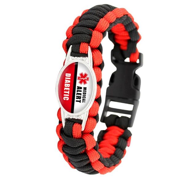 diabetic type 1 2 alert 25*18mm glass cabochon outdoor survival paracord charm bracelets men women hiking camping gift, Golden;silver
diabetic type 1 2 alert 25*18mm glass cabochon outdoor survival paracord charm bracelets men women hiking camping gift, Golden;silver
