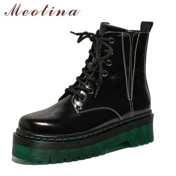 boots meotina genuine leather platform flat short motorcycle women shoes lace up ankle lady brown big size 42, Black
boots meotina genuine leather platform flat short motorcycle women shoes lace up ankle lady brown big size 42, Black