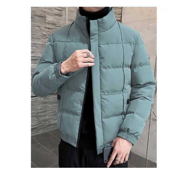 men's thicken cotton jacket autumn and winter new solid color stand collar fashion warm loose male simple padded short jacket1, Black
men's thicken cotton jacket autumn and winter new solid color stand collar fashion warm loose male simple padded short jacket1, Black