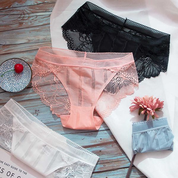 3pcs women's hollow out lace transparent panties female seamless comfortable underwear briefs for women intimates, Black;pink
3pcs women's hollow out lace transparent panties female seamless comfortable underwear briefs for women intimates, Black;pink