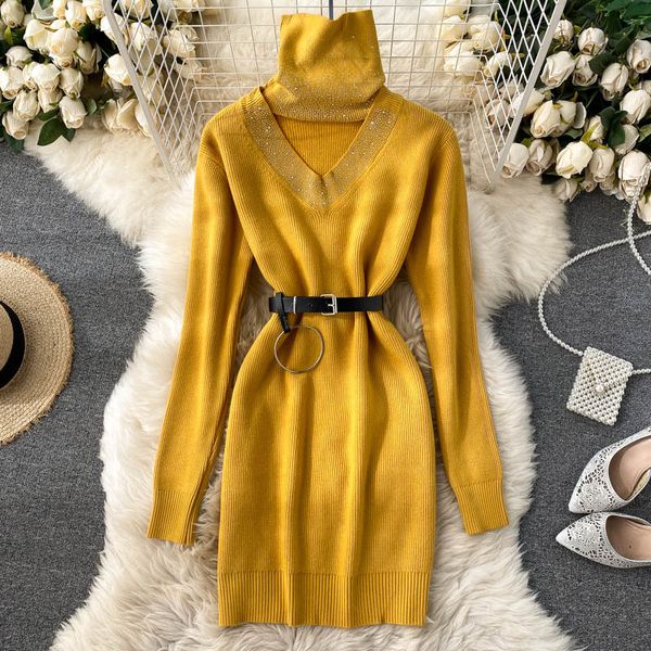 2021 new design turtleneck women's fashions elastic thin solid jumper winter pullovers sequins yfpp, White;black
2021 new design turtleneck women's fashions elastic thin solid jumper winter pullovers sequins yfpp, White;black