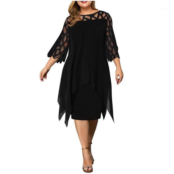 women dress winter autumn women elegant mesh hollow out patchwork plus size dress female casual irregular oversize midi dresses1, Black;gray
women dress winter autumn women elegant mesh hollow out patchwork plus size dress female casual irregular oversize midi dresses1, Black;gray