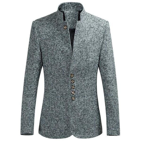 men's casual suit jacket slim fit blazers business jacket stand collar jackets coat, Black;brown
men's casual suit jacket slim fit blazers business jacket stand collar jackets coat, Black;brown