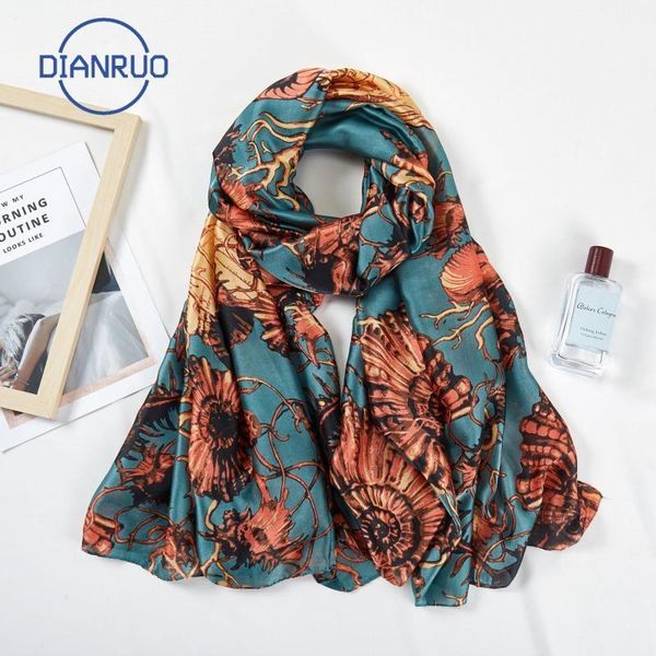 dianruo 2020 new summer women silk print conch scarf beach hijab shawls and wraps female bandana fashion scarf shawl n3831, Blue;gray
dianruo 2020 new summer women silk print conch scarf beach hijab shawls and wraps female bandana fashion scarf shawl n3831, Blue;gray