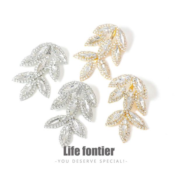 lifefontier luxury crystal leaf earrings full rhinestone plant geometric earrings brincos women statement wedding party jewelry, Silver
lifefontier luxury crystal leaf earrings full rhinestone plant geometric earrings brincos women statement wedding party jewelry, Silver