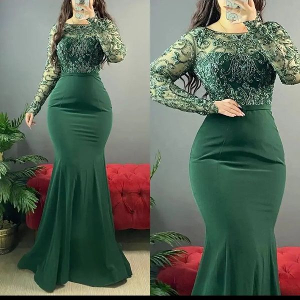 2022 plus size arabic aso ebi green mermaid prom dresses long sleeves satin evening formal party second reception birthday engagement brides, Black
2022 plus size arabic aso ebi green mermaid prom dresses long sleeves satin evening formal party second reception birthday engagement brides, Black