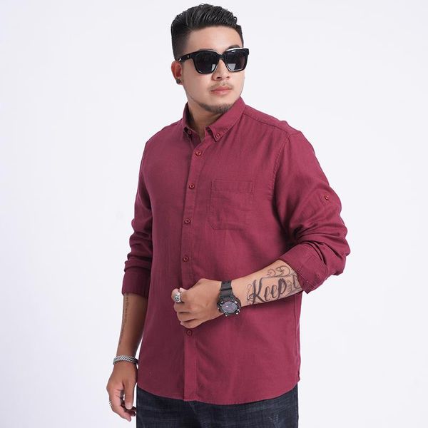 men's casual shirts large size 6xl 7xl 8xl cotton linen spring and fall 2021 long-sleeved shirt soft comfortable slim style, White;black
men's casual shirts large size 6xl 7xl 8xl cotton linen spring and fall 2021 long-sleeved shirt soft comfortable slim style, White;black
