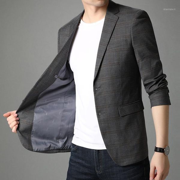 men's business suit plaid casual coat british-style high-end middle-aged men's suit1, White;black
men's business suit plaid casual coat british-style high-end middle-aged men's suit1, White;black