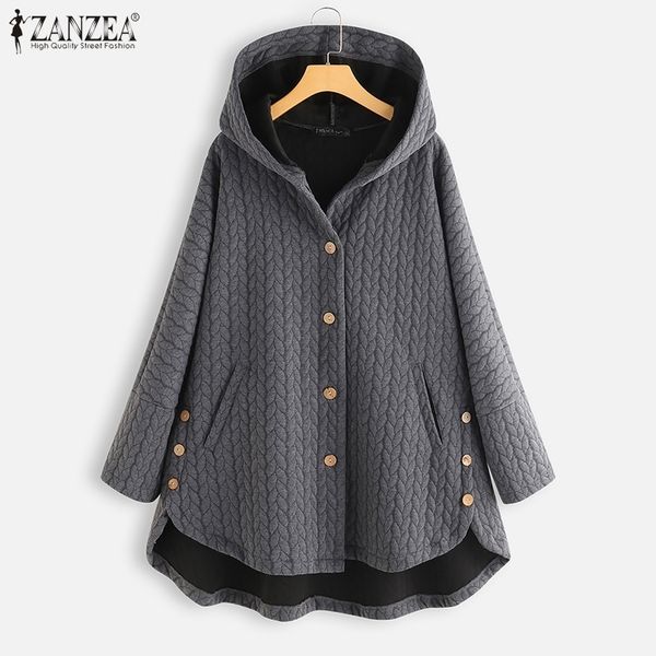 zanzea women vintage hoodies coats winter long sleeve button solid jackets autumn hooded sweatshirt coat female outwear chaqueta y200101, Black;brown
zanzea women vintage hoodies coats winter long sleeve button solid jackets autumn hooded sweatshirt coat female outwear chaqueta y200101, Black;brown
