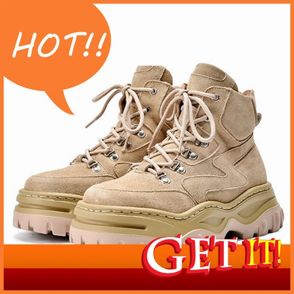 ankle suede women's rent to platform riding boots flat shoes 133f, Black
ankle suede women's rent to platform riding boots flat shoes 133f, Black