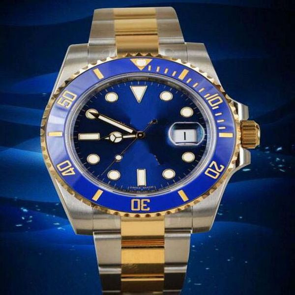 luxury wristwatch 116613 sunburst blue dial 18k two tone s/s mens automatic mechanical watch montre de luxe, Slivery;brown
luxury wristwatch 116613 sunburst blue dial 18k two tone s/s mens automatic mechanical watch montre de luxe, Slivery;brown