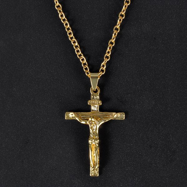 gold christian stainless steel pendant necklace for men fashion jewelry crucifix jesus cross pendant chain necklaces, Silver
gold christian stainless steel pendant necklace for men fashion jewelry crucifix jesus cross pendant chain necklaces, Silver