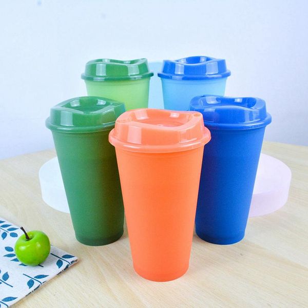 16oz Color Changing Cup HOT Water Magic Plastic Reusable Drinking Tumblers with Lid Beer Mugs Coffee Cups DHB3685
16oz Color Changing Cup HOT Water Magic Plastic Reusable Drinking Tumblers with Lid Beer Mugs Coffee Cups DHB3685