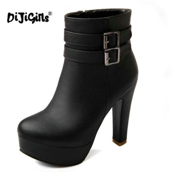 boots dijigirls women leather comfortable ankle platform high heel booties for fashion buckle winter dress shoes, Black
boots dijigirls women leather comfortable ankle platform high heel booties for fashion buckle winter dress shoes, Black