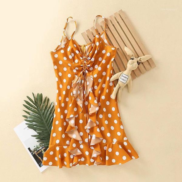 casual dresses women summer dot print ruffles mini dress sleeveless fashion spaghetti strap club wear vacation beach camis dress1, Black;gray
casual dresses women summer dot print ruffles mini dress sleeveless fashion spaghetti strap club wear vacation beach camis dress1, Black;gray