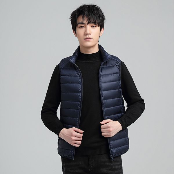 2021 autumn and winter new lightweight down vt youth stand collar windproof casual coat men's cloth, Black
2021 autumn and winter new lightweight down vt youth stand collar windproof casual coat men's cloth, Black